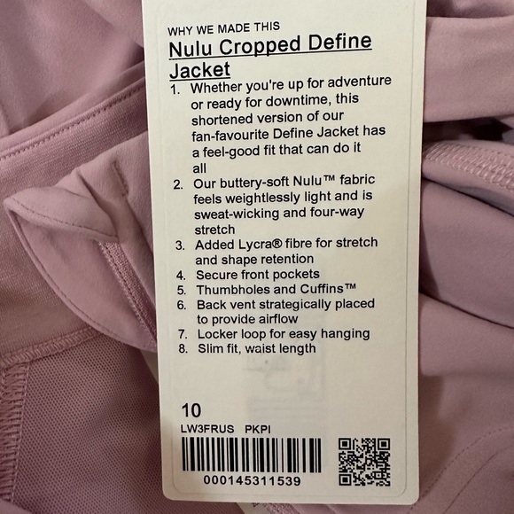 Lululemon Nulu Cropped Define Jacket - Picture 8 of 8